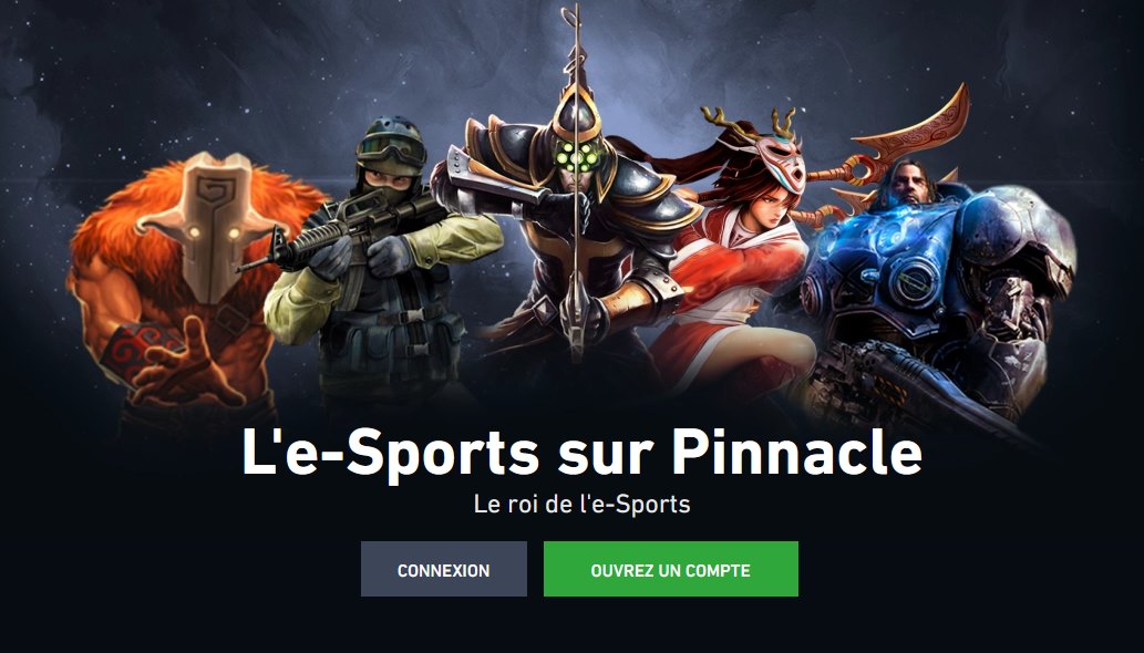 Affiche de promotion de l’opérateur Pinnacle